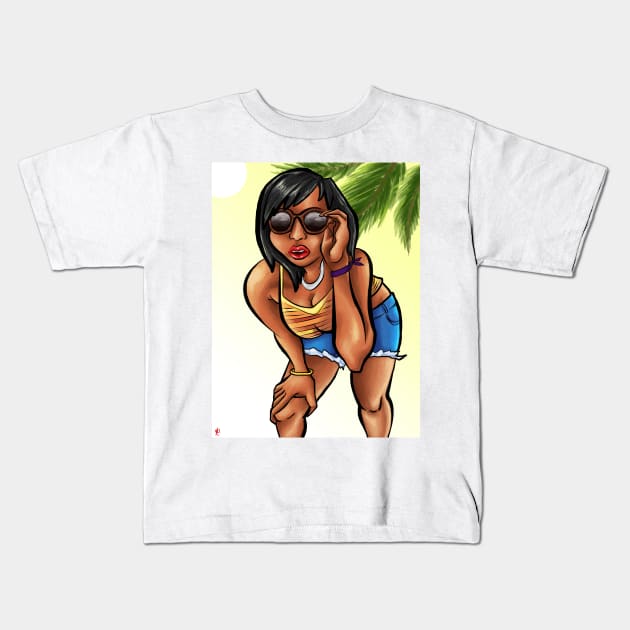 GTA Chick Kids T-Shirt by aliyahart